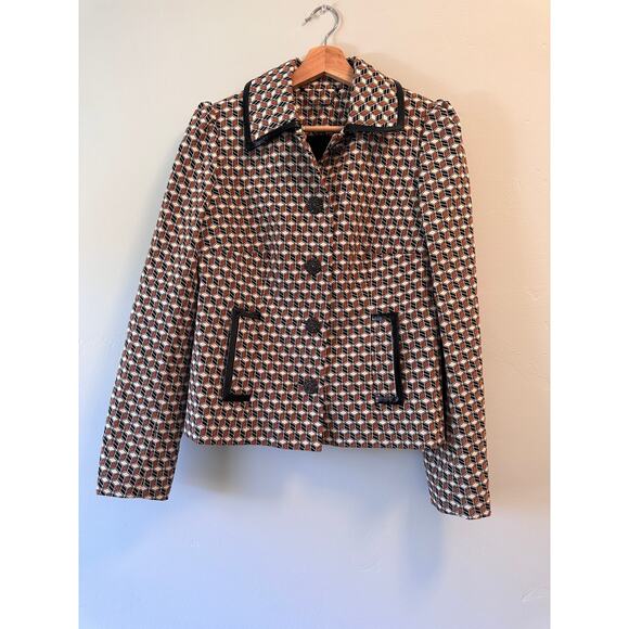 ELIE TAHARI Luka 3D Print Jacket - Picture 2 of 9